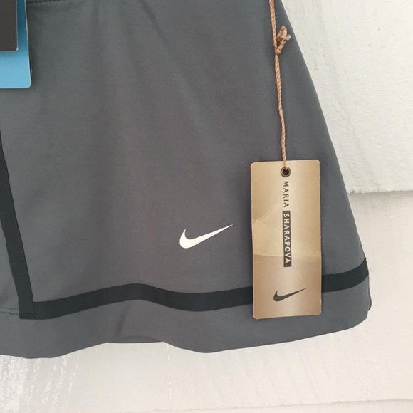 Nike Maria Sharapova Gray/Green Tennis Skirt - Picture 2 of 8